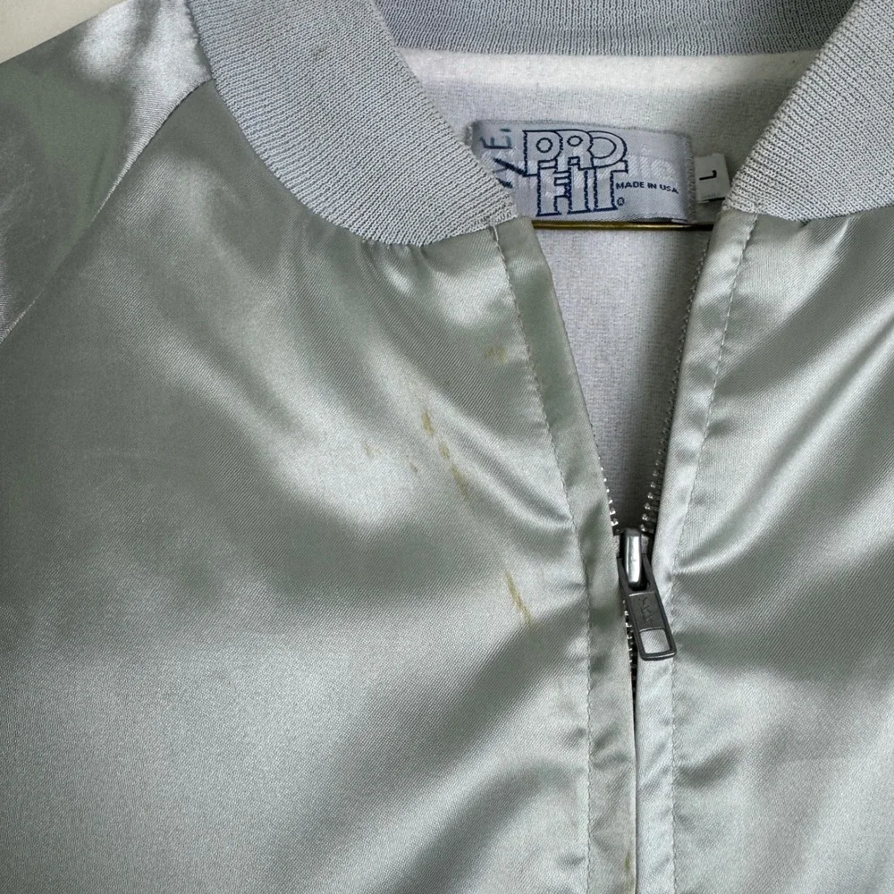 King Louie Pro Fit VINTAGE Satin Bomber Jacket Breeze‎ Lawn & Garden